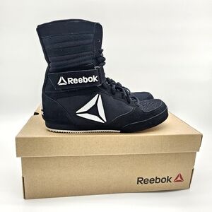 Reebok Boxing Boots Women's 5.5 Black/White Buck Model – Training / Wrestling